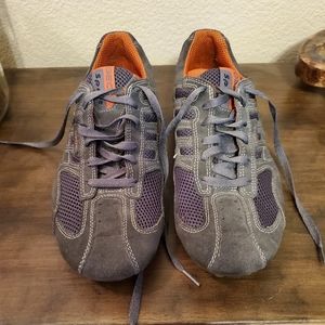 Geox Respira Men's Sneakers, Gray/Orange, Size 11